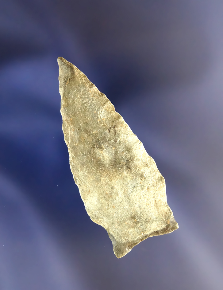 Hard to find! 1 13/16" Stemmed Arrowhead found in Vermont,hard state to find artifacts from!