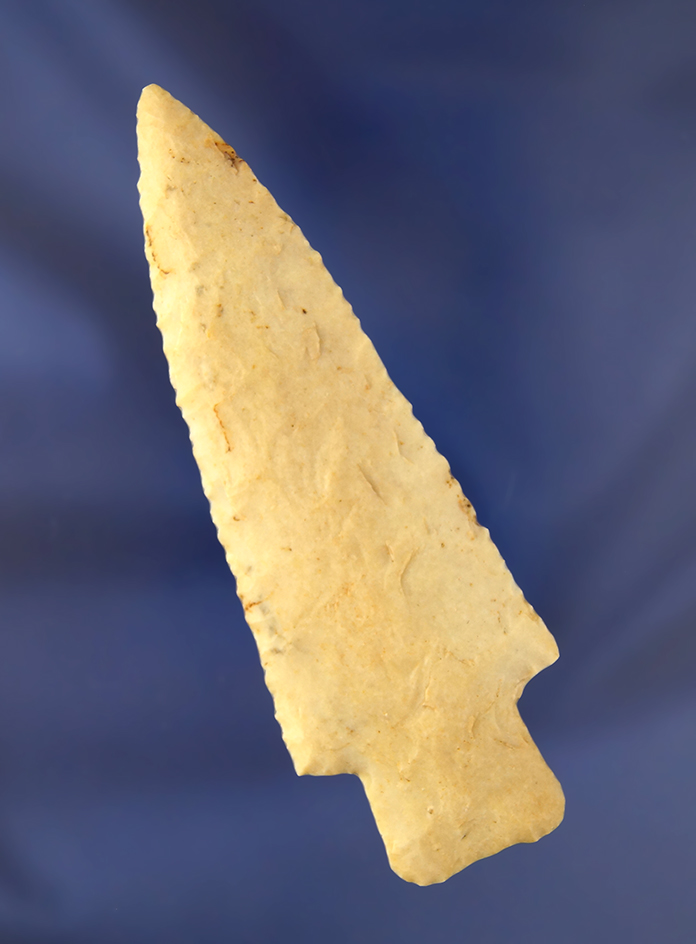 Excellent flaking on this 4 1/16" Hardin found in Illinois.