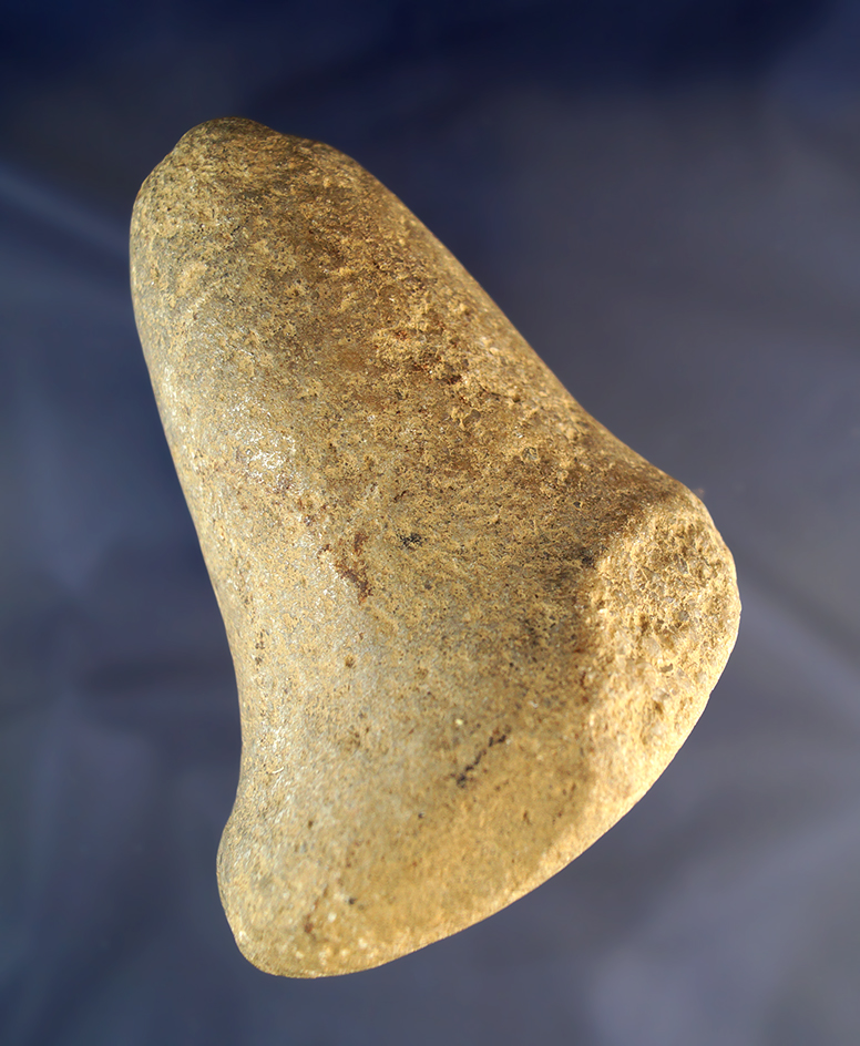 4 1/4" Pestle that was well used in ancient times found in Indiana.