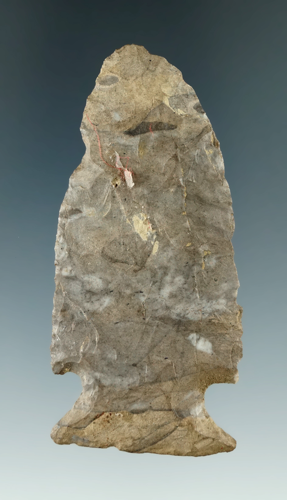 2 13/16" Vosburg made from Onondaga Flint found near Houghton, Allegheny Co., New York.