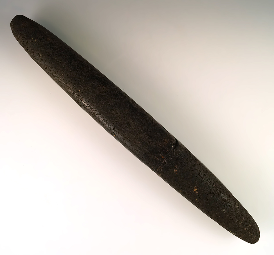 Large 14 3/4" pestle/pick found in New York that is broken and glued the midsection.