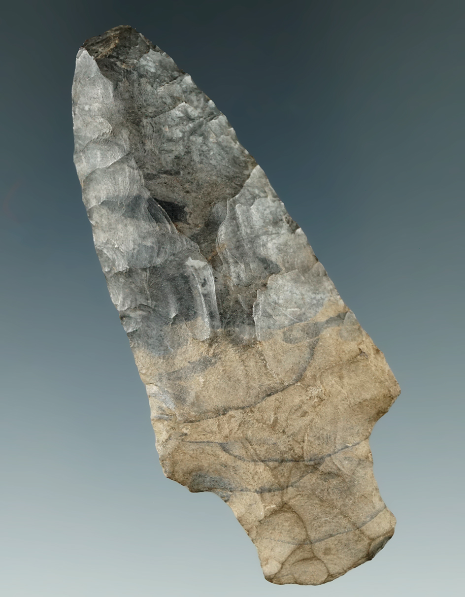 2 7/8" woodland Stemmed Knife found in Steuben Co., New York. Ex. Howdy Lang.