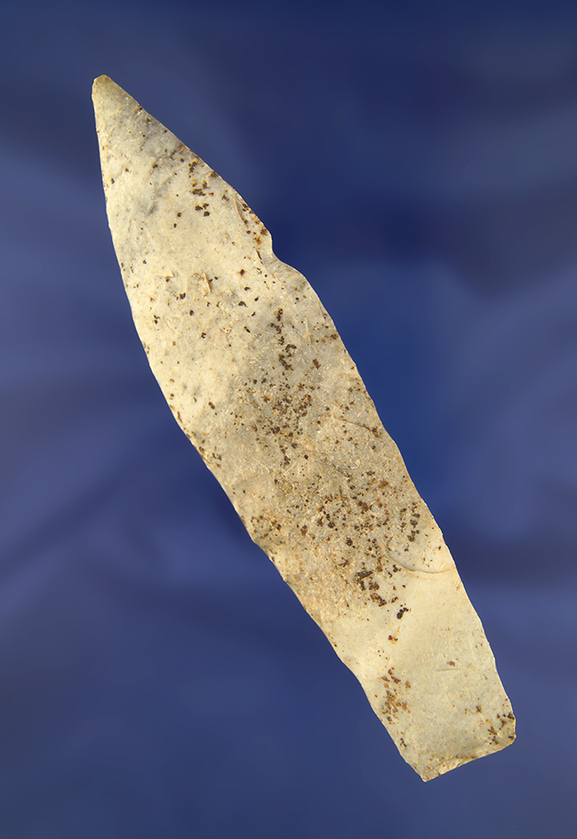 5 5/8" Sedalia found in Lafayette Co., Missouri made from Burlington chert. Motley COA.