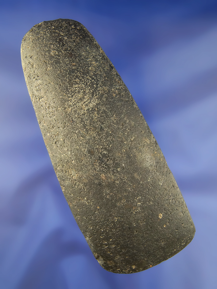 6" Long Black Hardstone Adze found in Delaware Co., Ohio.