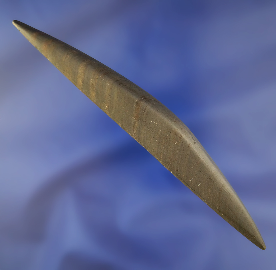 5 5/8" Ceremonial Pick with restoration to one end, Ohio. Pictured in WW#2. Bennett COA.