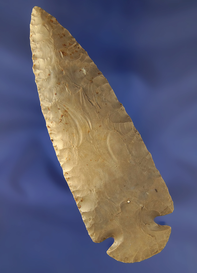 5" Archaic Dovetail made from Indiana Hornstone, Orange Co., Indiana. Bennett COA.