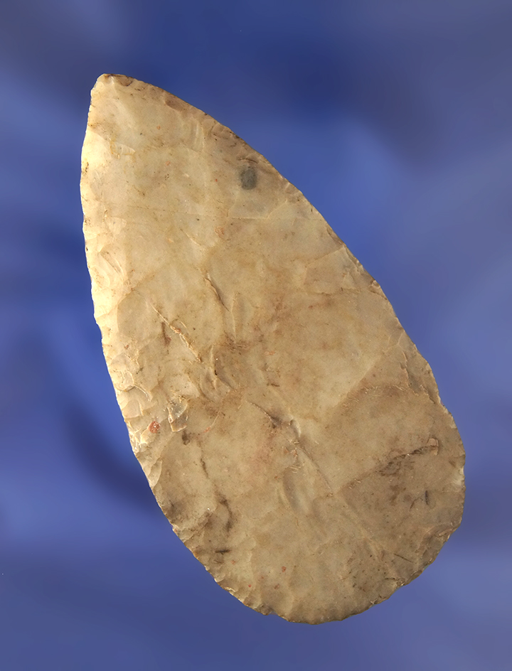 3 1/4" Flint Ridge Adena Cache Blade. Ex. Hovan #1161.