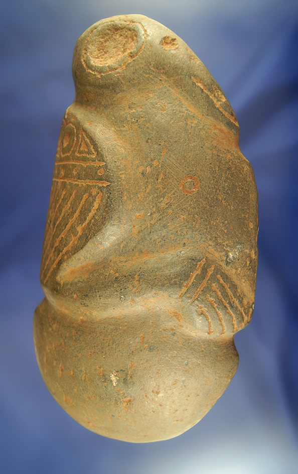 8" Taino Avian Effigy made from stone found in Hispaniola.