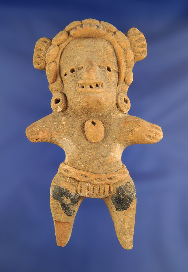 5 3/4" Tall PreColumbian Pottery Figure from Mexico.