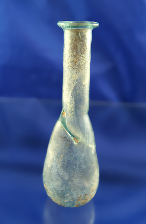 Shipwreck find! 5" Tall Glass Vial found in the Mediterranean.