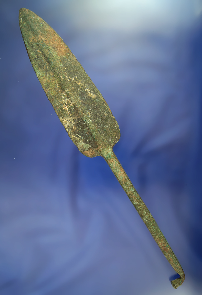 Large! 11 1/8" Old World Bronze Spear Point.