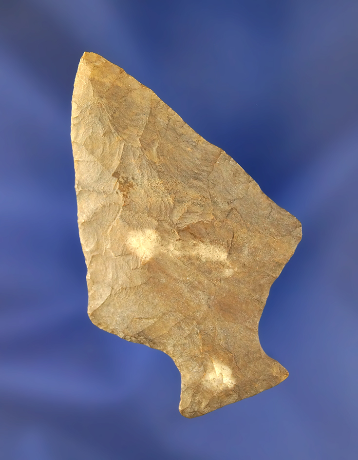 Excellent style and flaking on this 2 11/16" Ashtabula found in Seneca Co., Ohio. Ex. Hallock.