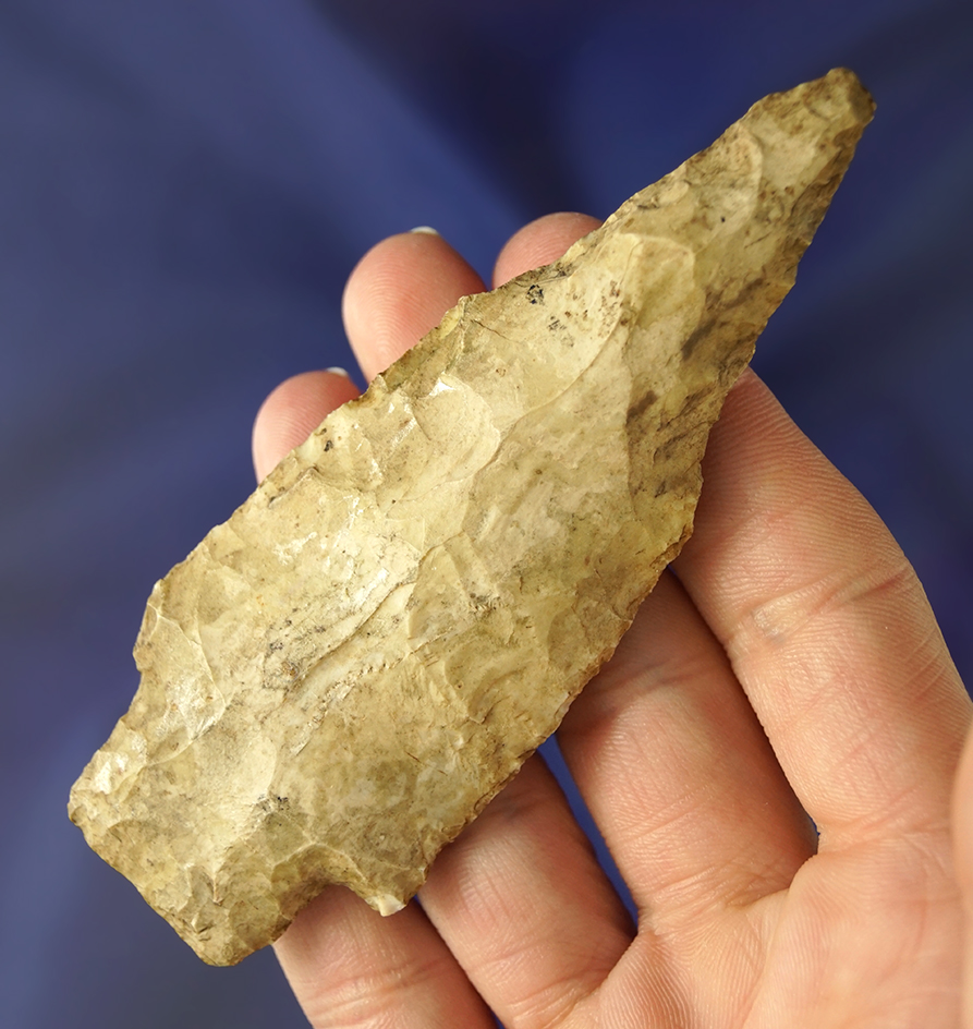 4 1/16" heavily patinated Pipe Drill/Knife found in Missouri.