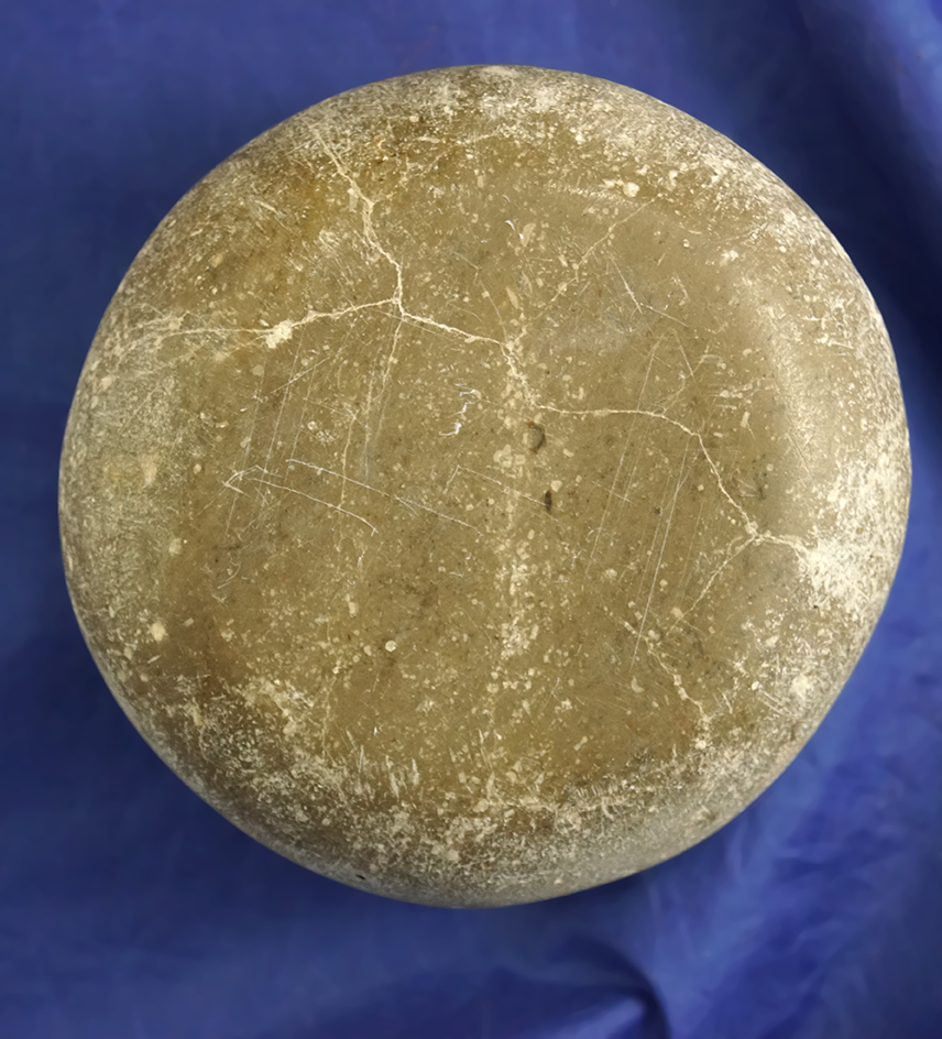 4" diameter wide highly polished Discoidal found near Witch Well, Arizona.