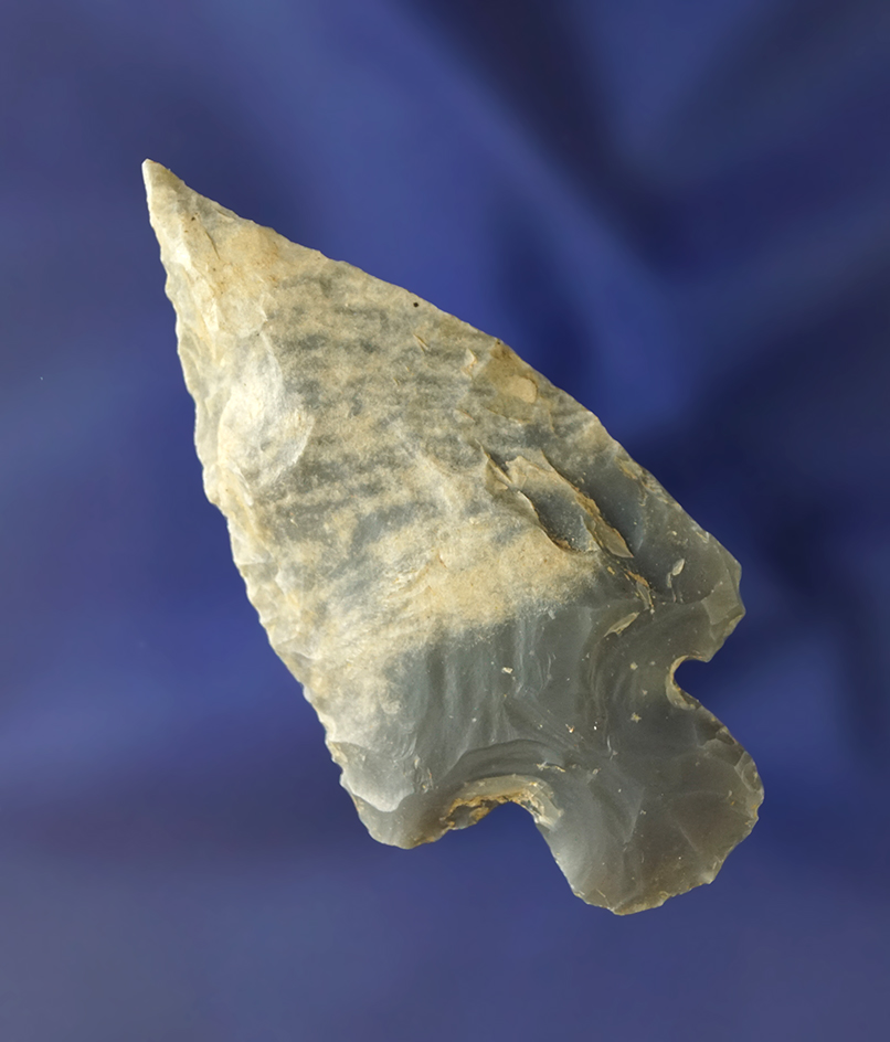 2 1/2" Stem Point with the needle tip made from high-quality Hornstone found in Tennessee.