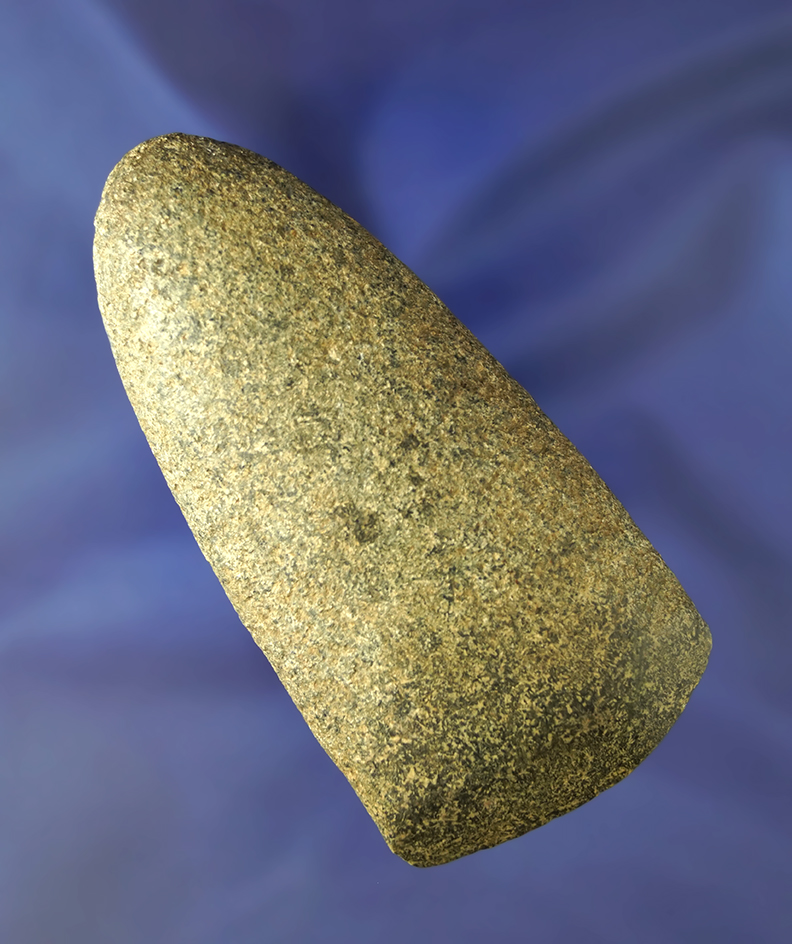 3 7/8" Hardstone Celt with nice polish on bit.  Ex. Ron Sauer, Hovan #H1815.