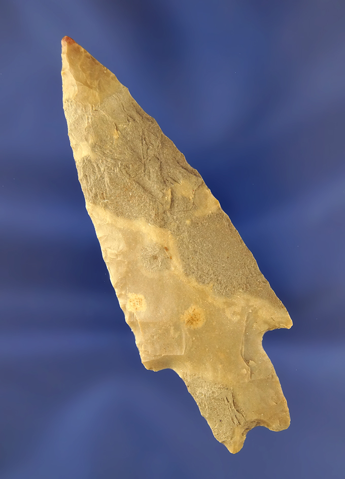 3 7/8" Pedernales point found in Texas.