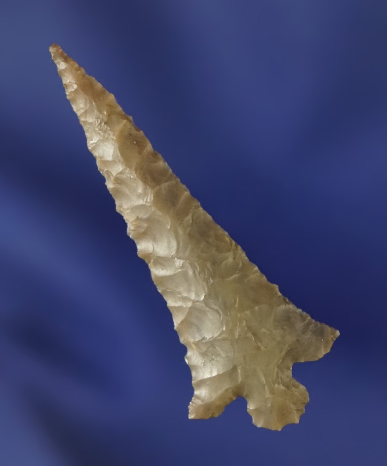 1 9/16" Rose Springs Cornernotch with excellent style and flaking - Columbia River, Washington.