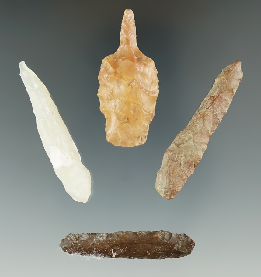 Set of 4 Columbia River Drills. Longest is 1 3/4".