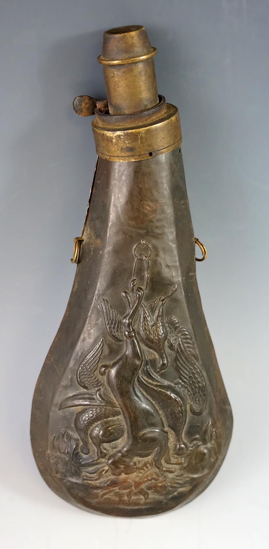 Antique powder flask.