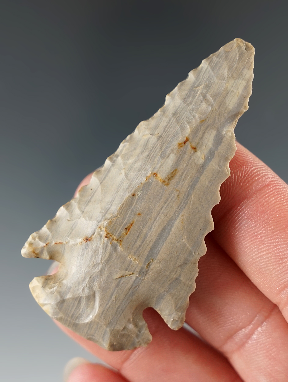 2 7/16" Dovetail made from beautiful striped material found in Fentress Co., Tennessee.