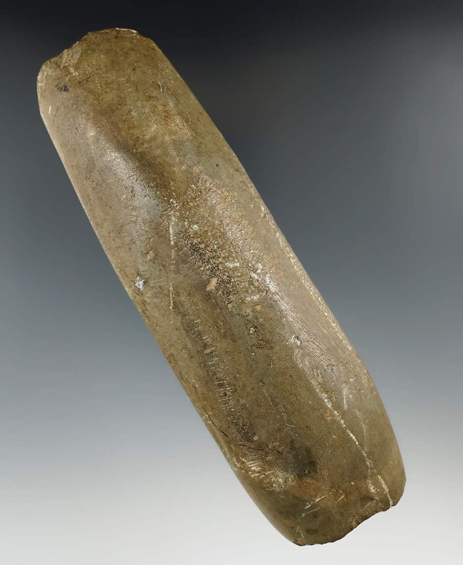 Nicely scooped 6 1/2" Gouge found on the Genesee River near Portageville, New York. Ex. Harry Arthur