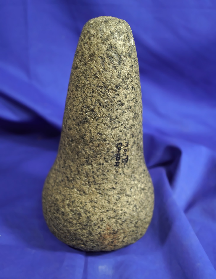 6" Tall Hardstone Pestle found in Montgomery Co., Ohio.