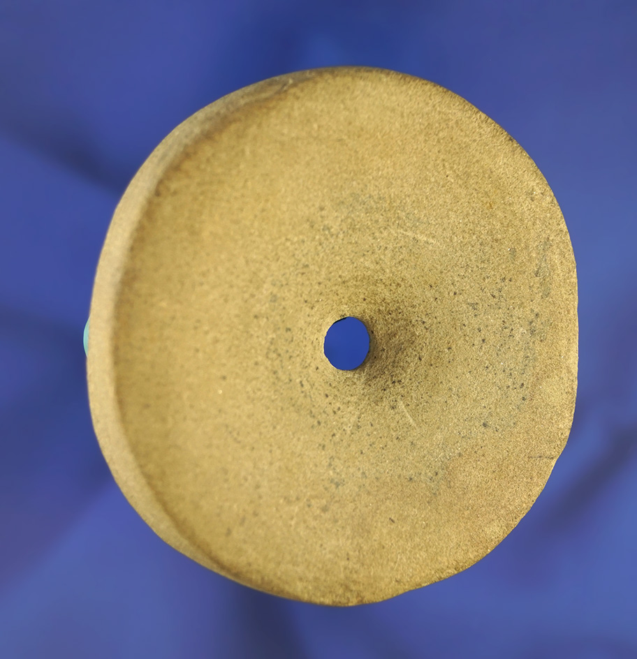 Nicely polished 2 3/4" Perforated Discoidal that is 5/8" thick found in Rome, Kentucky.