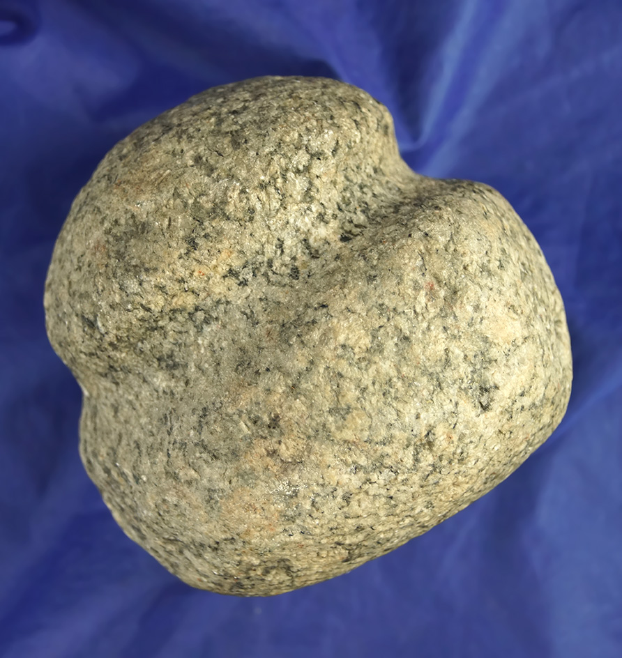 Large 4 and 1/4" long full grooved maul found in Hardin Co.,  Ohio. Ex. Don Morrow collection.