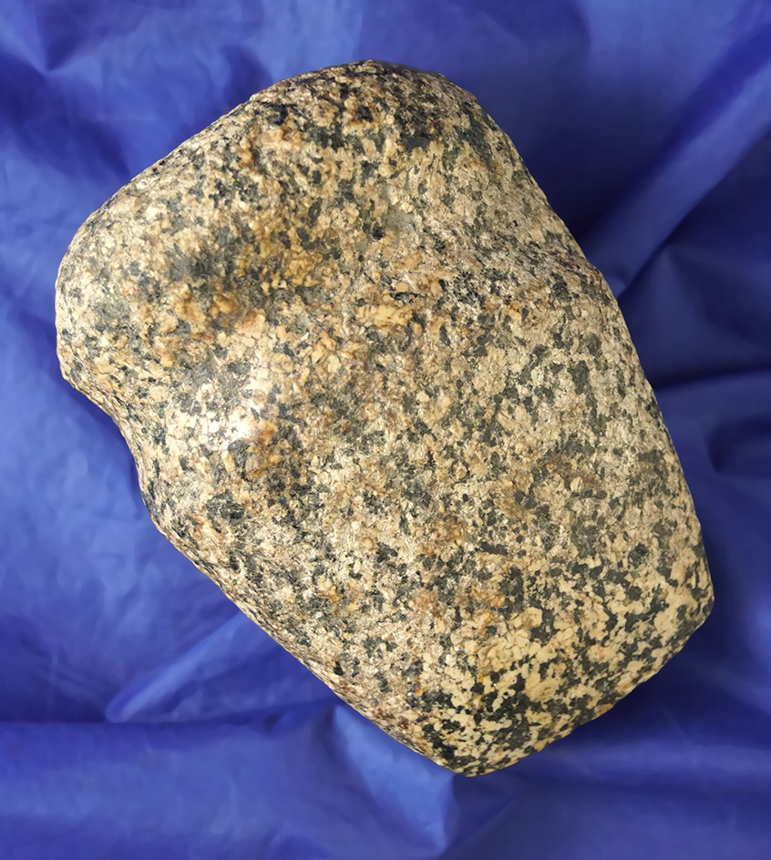 5" Granite 3/4 Grooved Axe that was found 1/2 mile East of Chesterville in Morrow Co., Ohio.