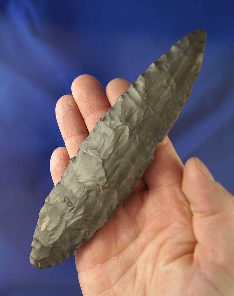 6 3/8" Dover Flint Bi-pointed Knife found in the Kentucky/Tennessee area.