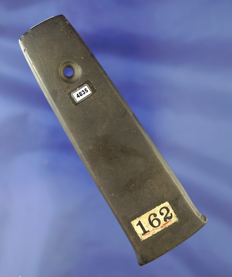 rare and nice! 4 and 7/8" red banded slate Anchor Pendant found in Stark Co.,  Ohio in 1895.