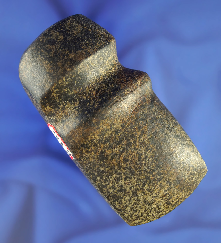 Exceptional! 3 3/4" long highly polished granite 3/4 grooved Axe found in Adams Co.,  Illinois.