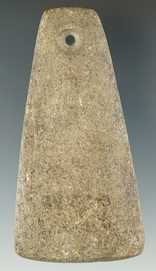 3 1/2" Trapezoidal Pendant made from Hardstone found in Hillsdale Co., Michigan.