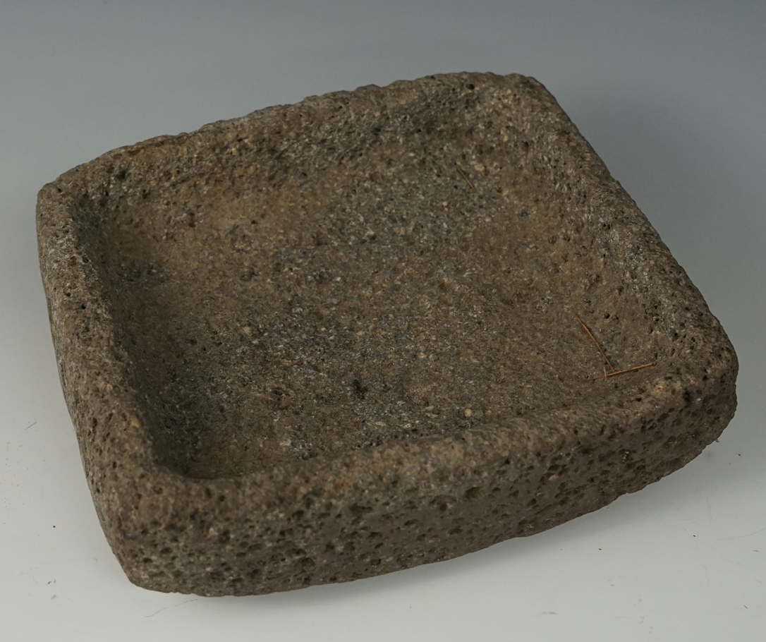Nice! 5 1/2" by 4" Hohokam bowl that is well developed made from volcanic stone - Arizona.