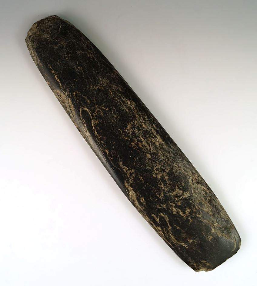 Rare style Double Bit Adze that is very large! Found near the Dalles Oregon, 11 5/8" long.