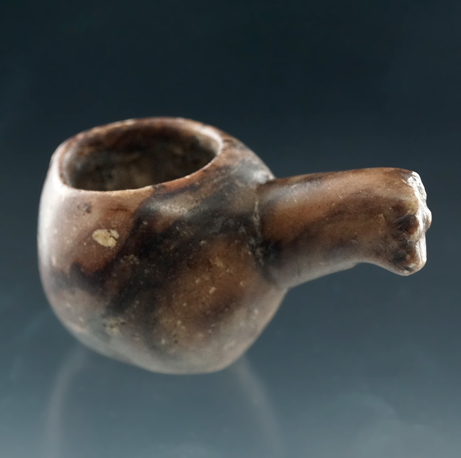 Miniature 2" long Llama Canopa Jar found in Peru made from beautiful highly polished material.