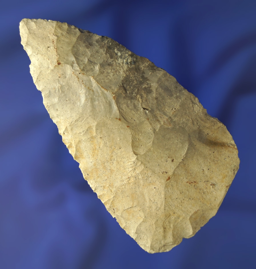 3 3/4" Blade made from Bayport chert found in Michigan. Ex. Phil Waigel collection.