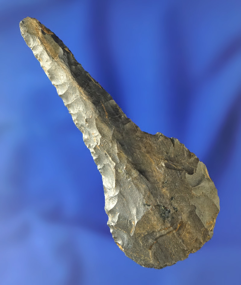 3 1/16" Expanded Base Drill that is well styled found in Kendall County Illinois.  Bennett COA.