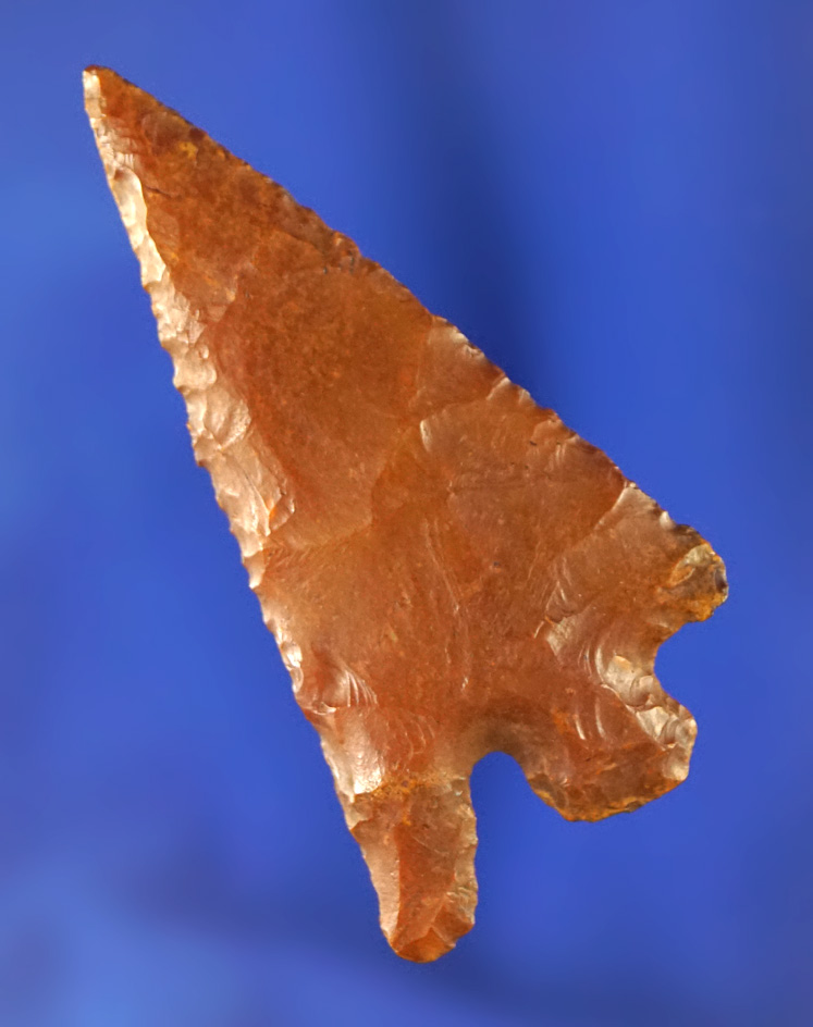 2" heavily River patinated Hernando made from beautiful heat-treated Agatized coral. Florida.