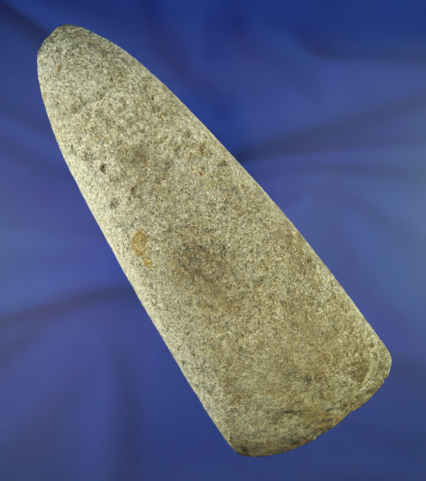 6 5/8" Hardstone Celt with an old nick to the bit end a fresh nick to the poll end.  collected prior