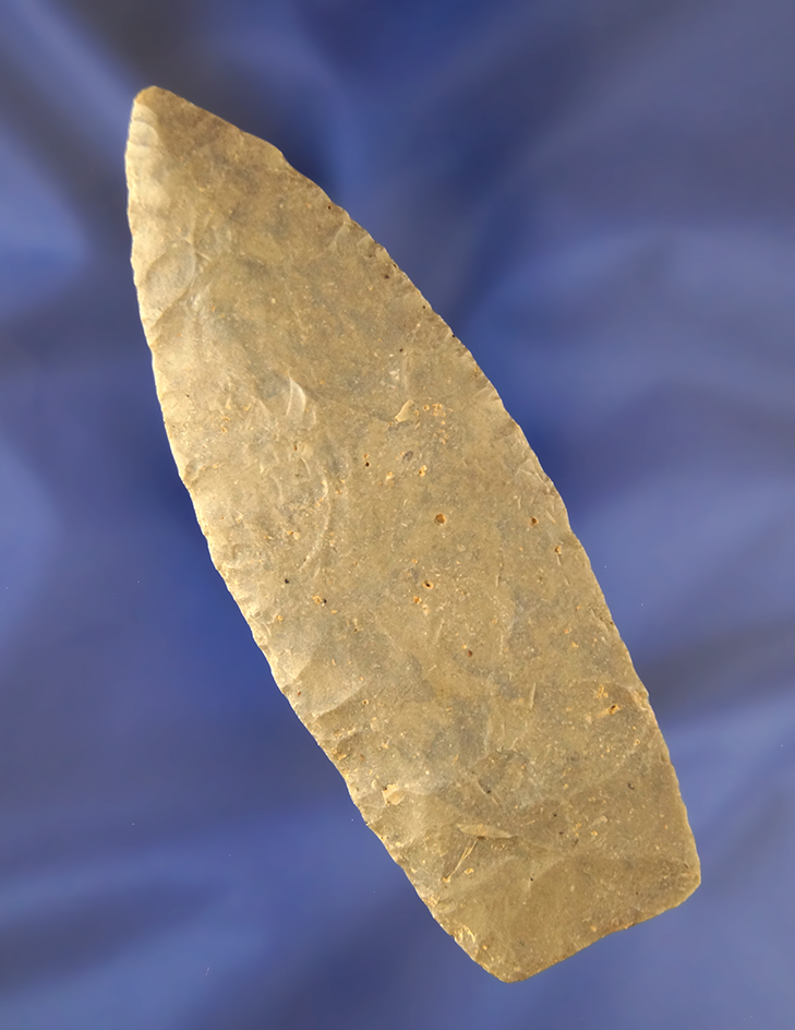 4 1/2" Paleo Lance found in Trigg Co., Kentucky. Bennett COA.