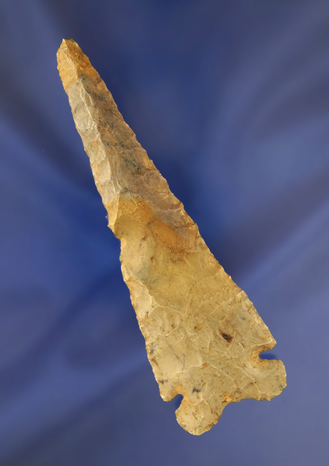 4 5/16" well styled Sidenotch Bevel found in Lawrence Co.,  Indiana.