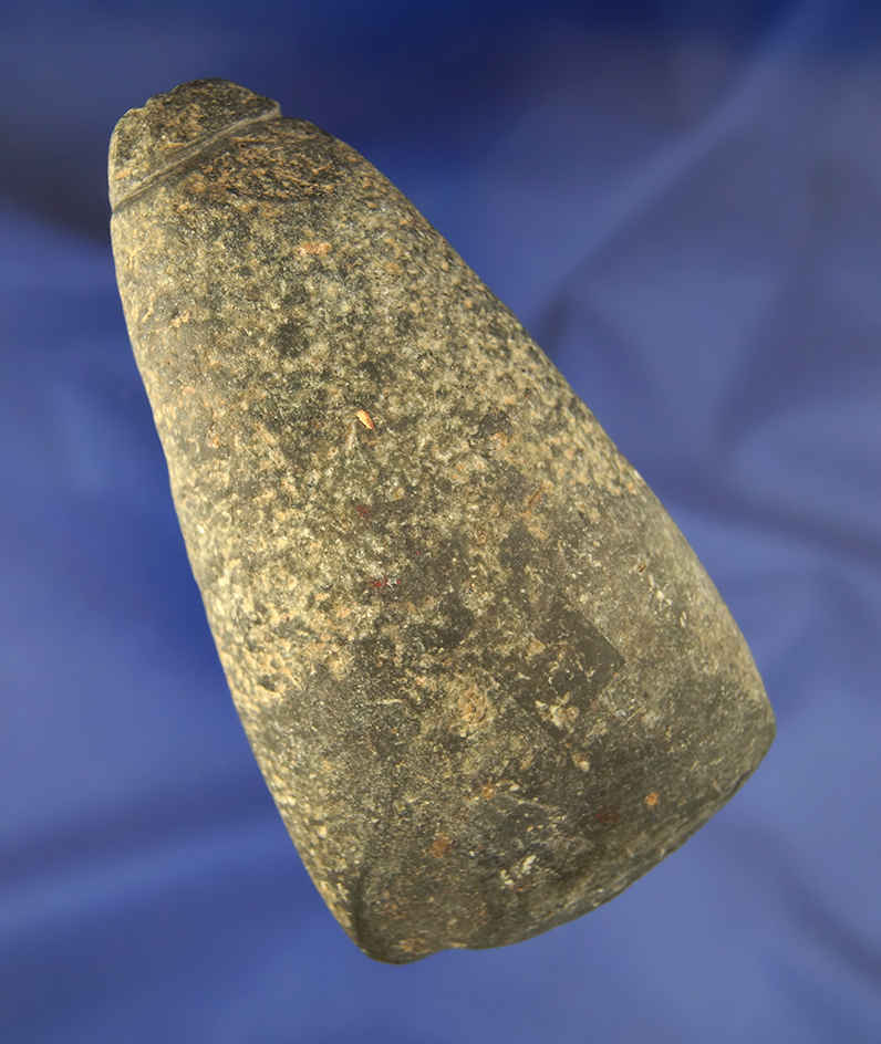 Unique 4 1/2" Celt found near Buckeye Lake, Ohio. Ex. Dutcher Collection.