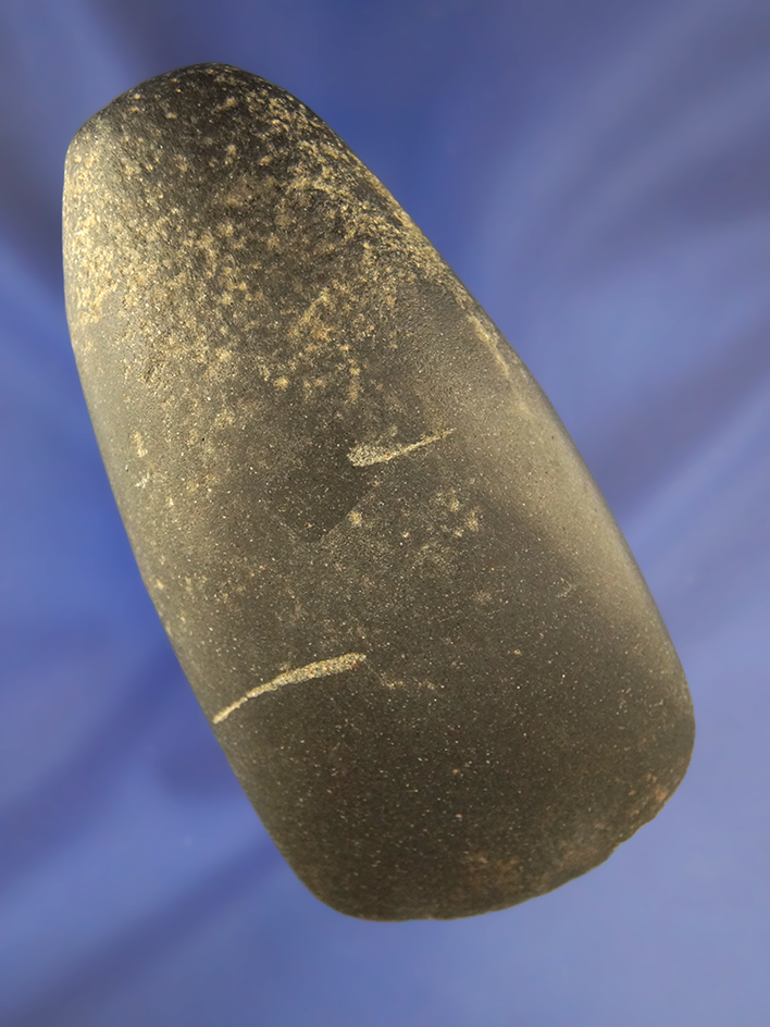 Highly polished 4" Celt found in Indiana in excellent condition.