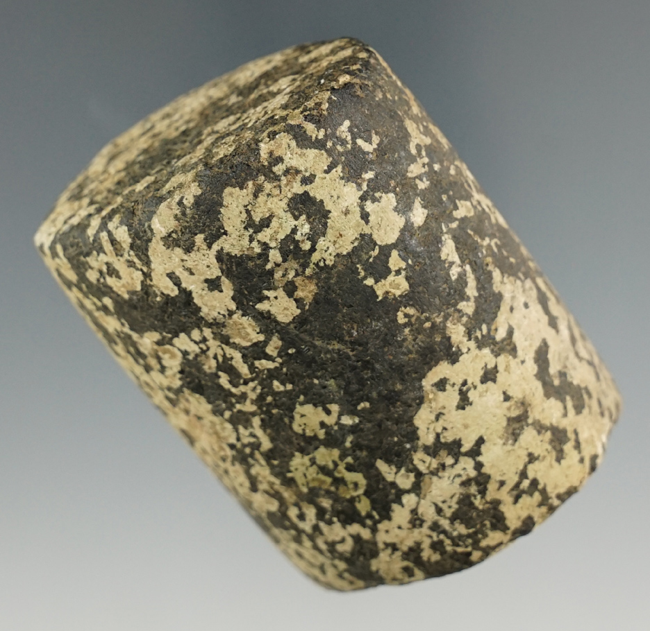 2 1/8" Undrilled Prismoidal Bannerstone made from Gneiss. Found in Muskingum County Ohio.