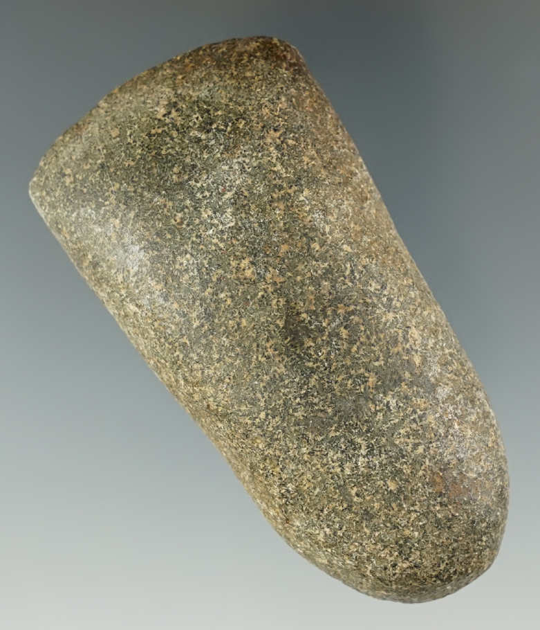 Classic style 3 5/16" Hardstone Celt . Ex. William Waigle.