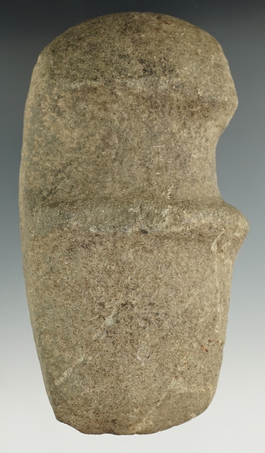 Well patinated 5 1/2" Long 3/4 Grooved Raised Ridge Axe found in Green Co., Wisconsin.