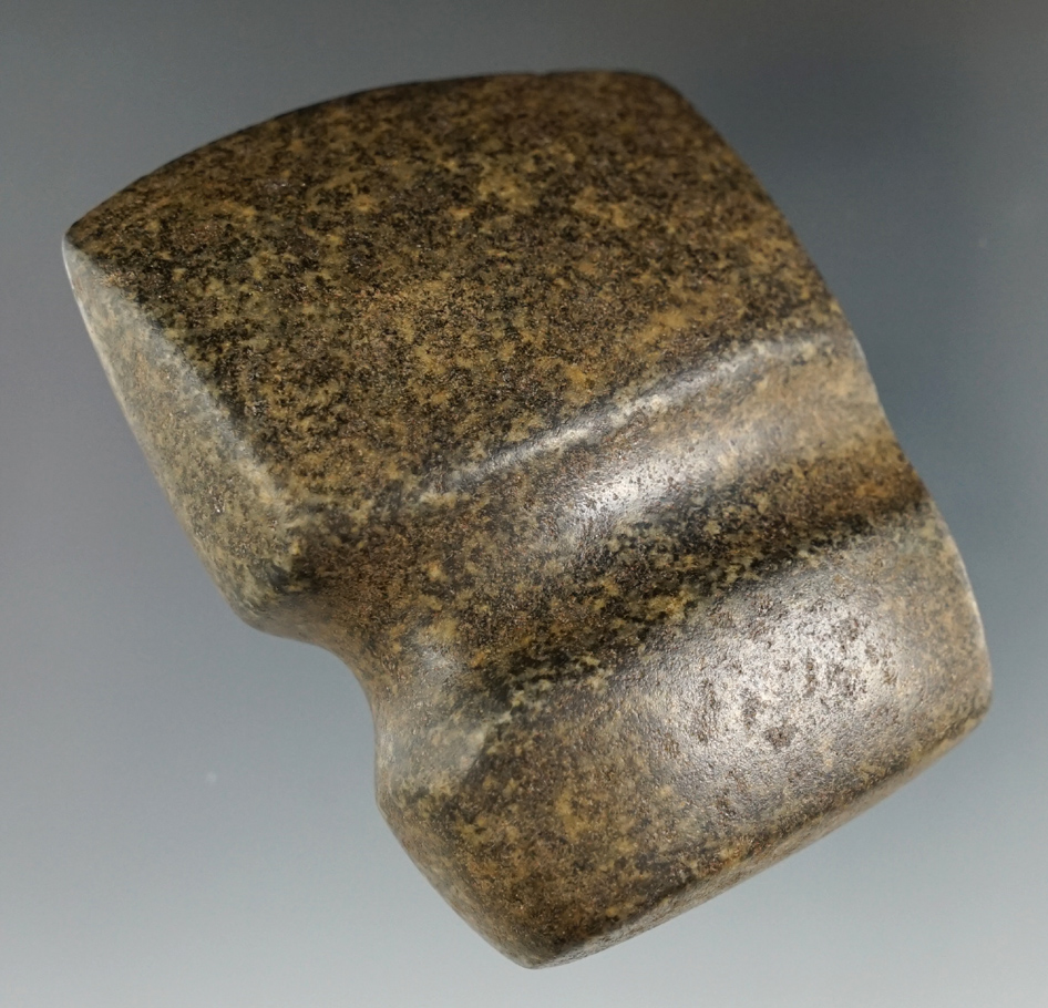 3" Long highly polished 3/4 Grooved exhausted Axe found in Illinois.