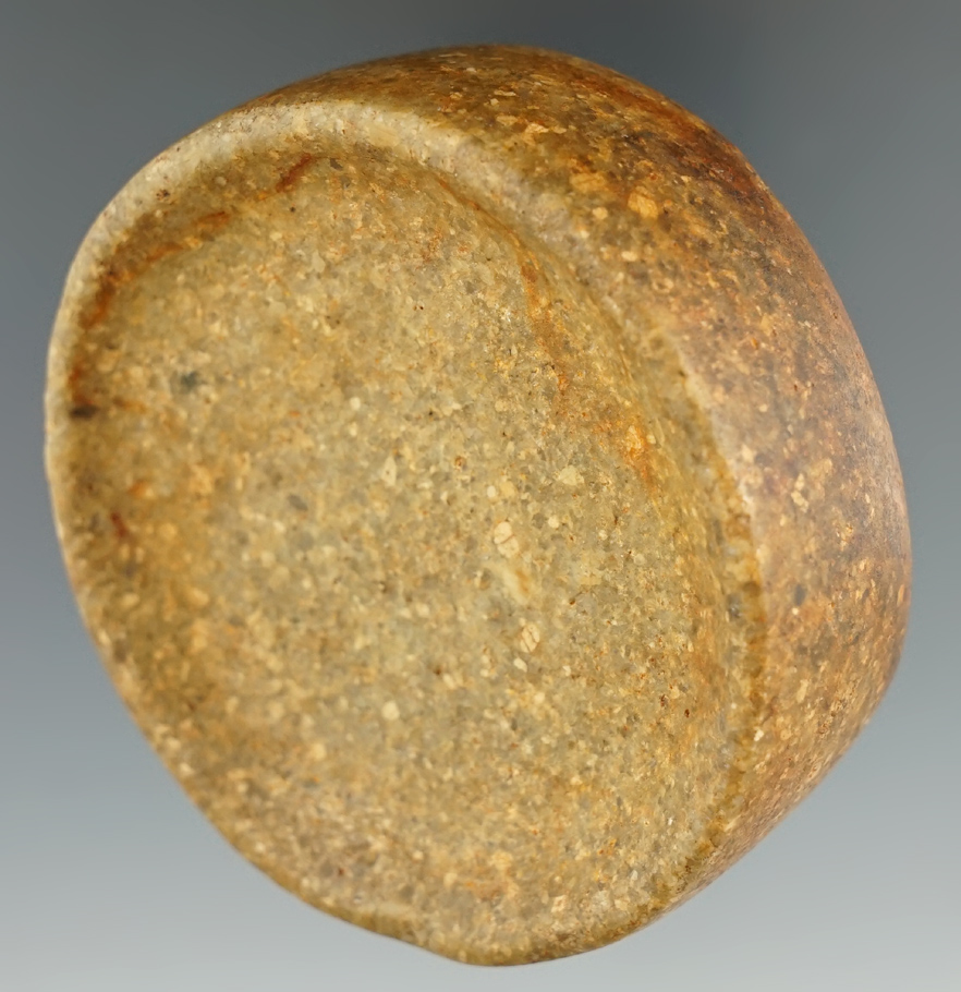 Excellent shape, polish and patina on this 2 7/8" Discoidal found in Illinois.